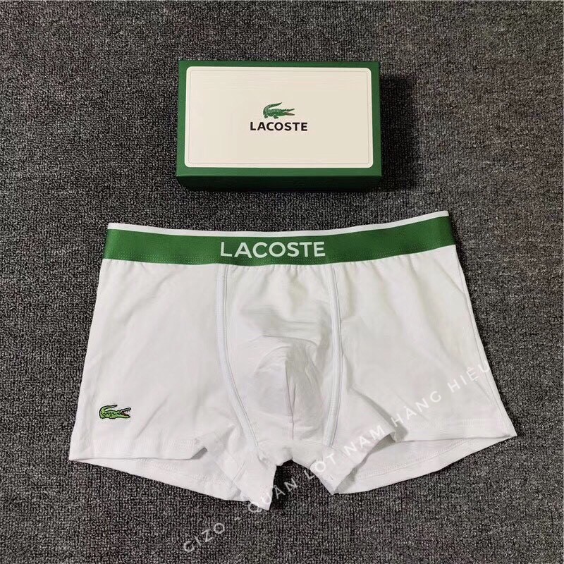 Quần sịp nam Cotton, quần lót nam logo cá sấu thêu bản đẹp,co dãn 4 chiều thoáng khí - LAC01A