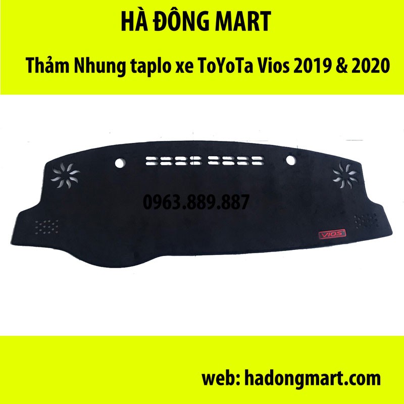 Thảm taplo nhung xe Toyota Vios 2019 - 2020