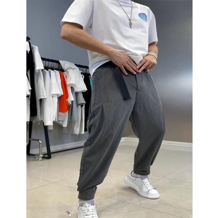Quần baggy nam Hàn Quốc cao cấp đẹp vải thái co giãn free size | BigBuy360 - bigbuy360.vn