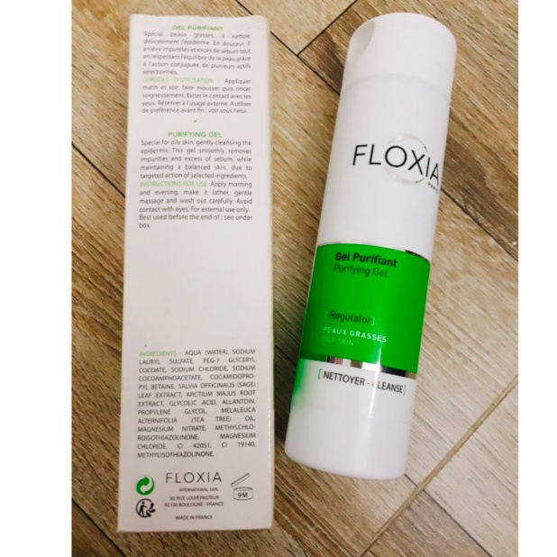 Sữa rửa mặt Floxia Purifying Gel dành cho da nhờn giúp làm sạch bụi bẩn và lỗ chân lông