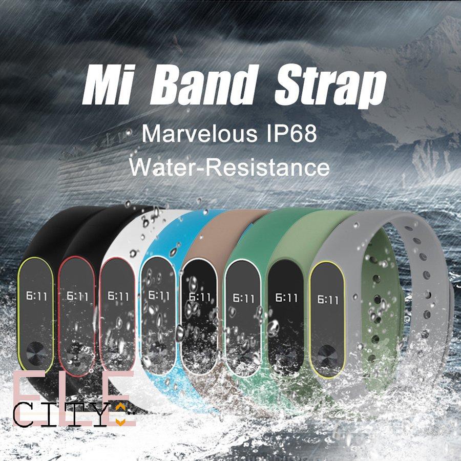 Set 20 Dây Đeo Silicon Thay Thế Cho Đồng Hồ Thông Minh Miband 2 Phiên Bản 8 Màu