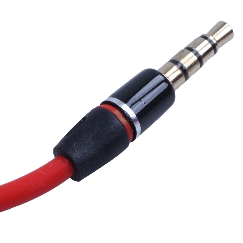 Dây Cáp Âm Thanh Nối Đầu Cắm 3.5Mm 1/8 inch Male Sang Male 4 Cực AUX Cho Tai Nghe Xe Hơi