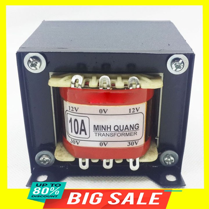 Biến áp 10A đối xứng 12V và 30V