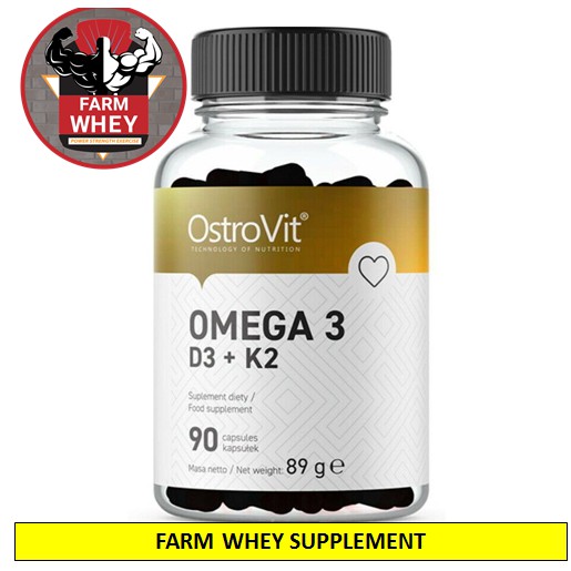 [Mã FMCGLOC giảm 5% đơn 250K] Viên Dầu Cá Ostrovit Omega 3 D3 + K2 ( 90-180v )