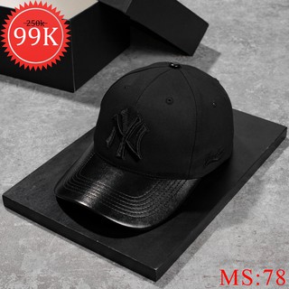 Nón lưỡi trai Kaki nam nữ MrCAPs freesize, full hộp, Nón Kết thêu Logo, Trắng, Đen