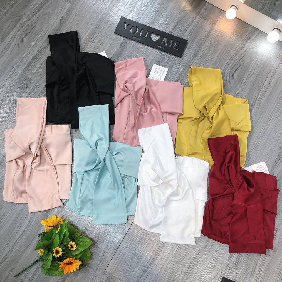 Áo lụa chéo cách điệu (ảnh thật, video) | BigBuy360 - bigbuy360.vn