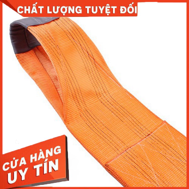 Dây Cáp Vải Dẹp Cẩu Hàng 10 Tấn, Bản 250mm, Hệ số an toàn 5:1, chất liệu 100% Polyeter cường lực siêu bền