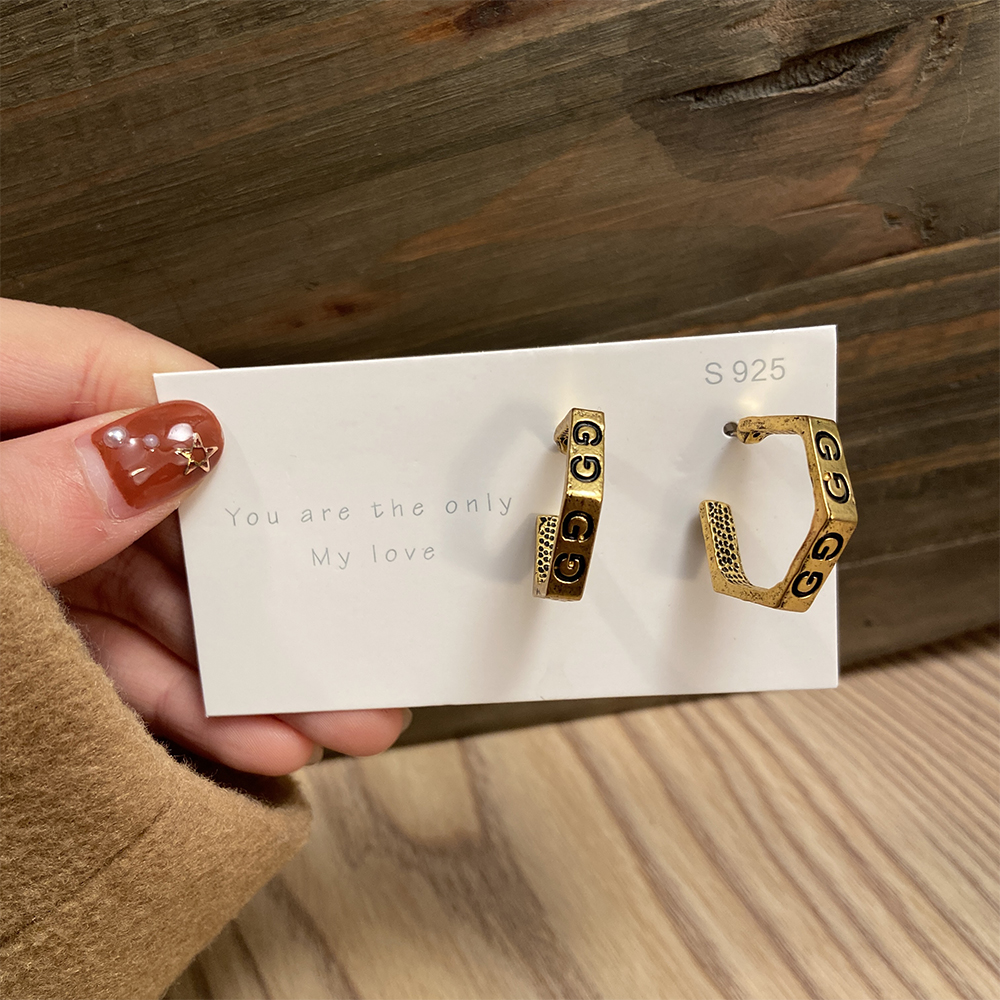 Personalized Fashion Gold Earrings Pearl Geometric Chain Earring Elegant Women Jewelry Accessories