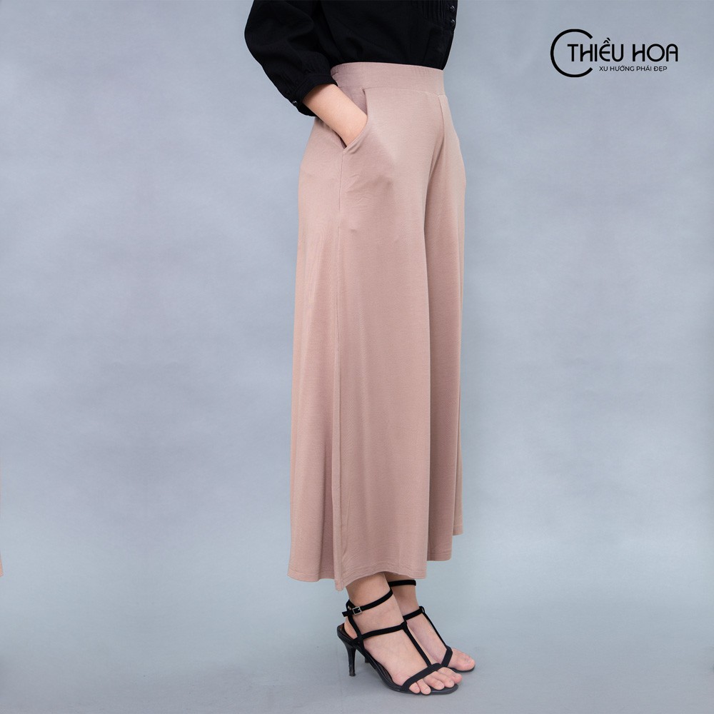 Quần suông nữ ống rộng nhiều màu sắc dễ phối, chất thun mềm mịn dễ chịu Thương hiệu Thiều Hoa K773
