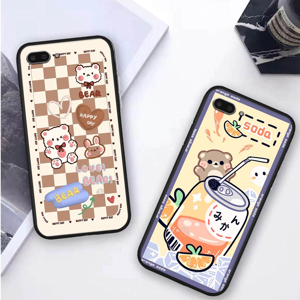 Ốp lưng Realme C1 / C2 in hình 3D GẤU cute be@r, soda, happy day cực hot ,thời thượng