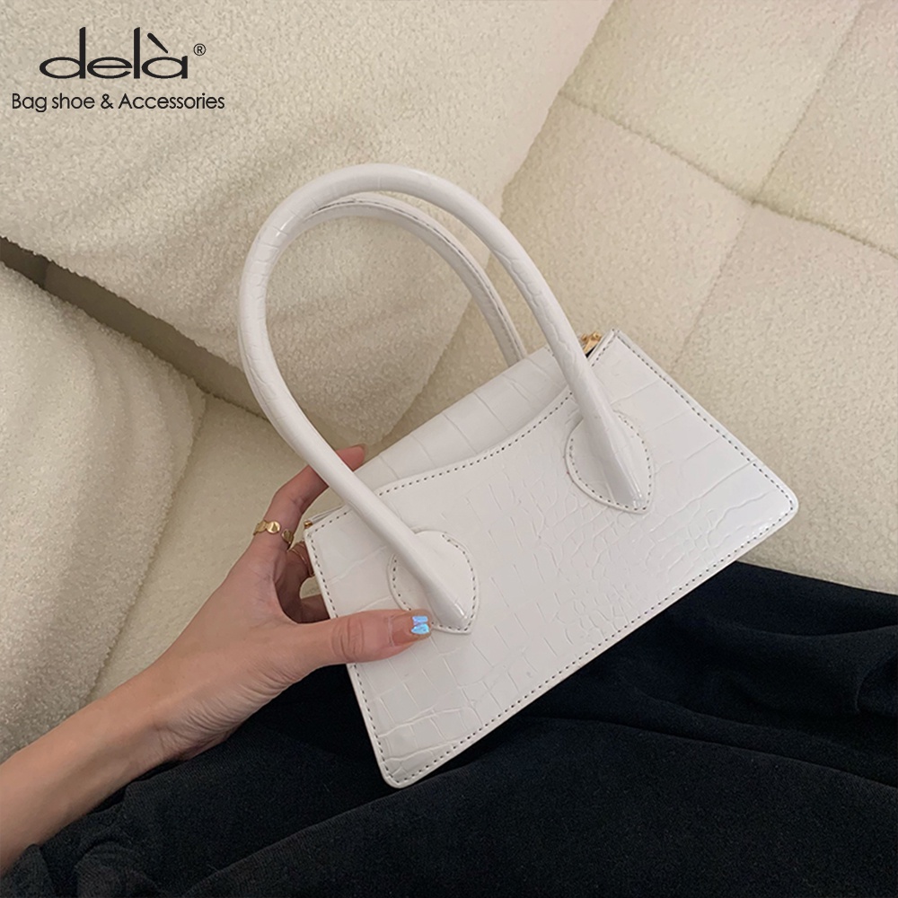 Dela Túi Xách Đeo Vai Hình Vuông Cỡ Nhỏ Phong Cách Hàn Quốc Thời Trang Cho Nữ