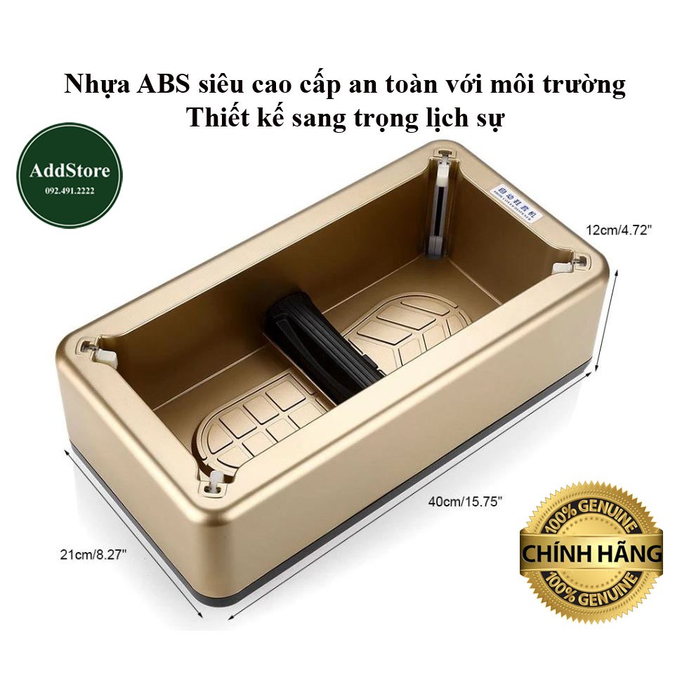 Máy bọc giầy vàng  tự động thông minh 1s bọc 1 đôi đi mưa đi nắng vô tư vệ sinh an toàn cho cả gia đình