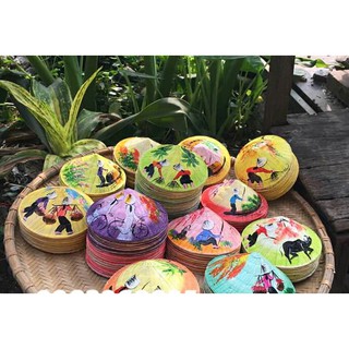 Nón lá vẽ trang trí size 20cm