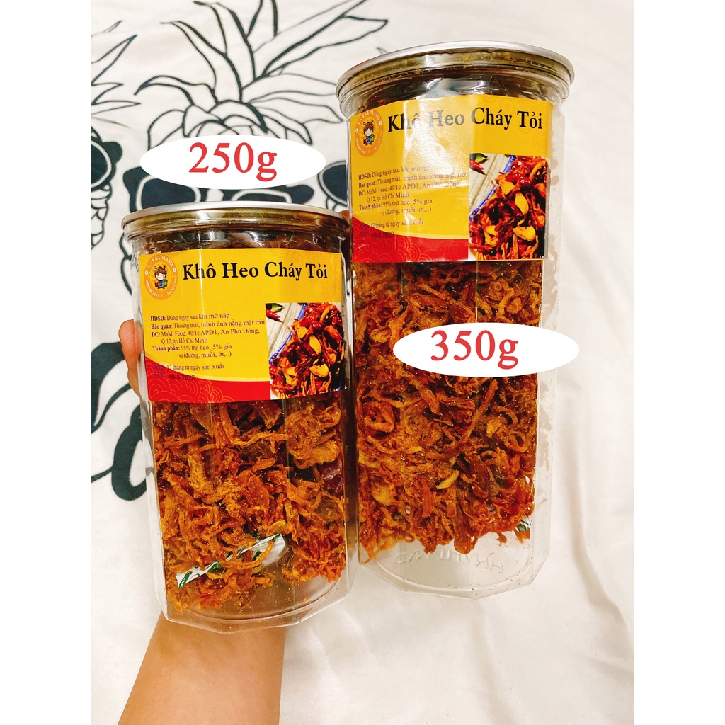 Khô Heo Cháy Tỏi loại 1, dai ngon, đậm vị, Mamifood