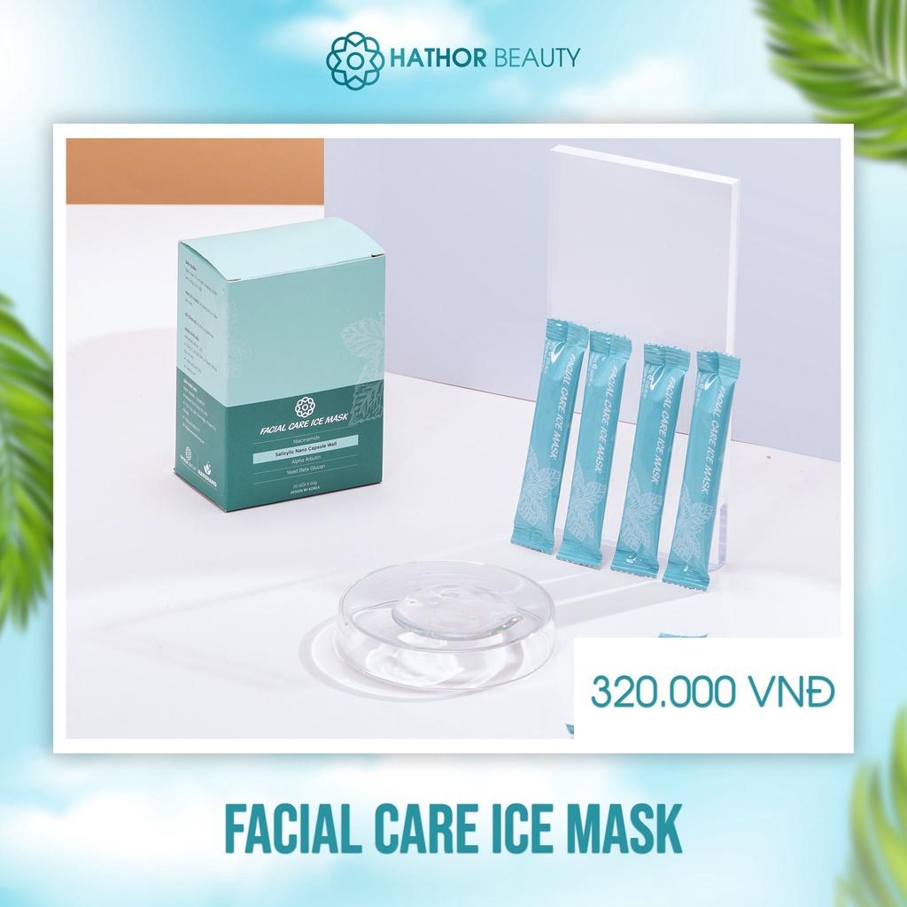 Mặt nạ dưỡng ẩm kiềm dầu Hathor Beauty dạng gel giúp mờ thâm sáng da giảm mụn hiệu quả chính hãng Hộp 20 gói/ 3g