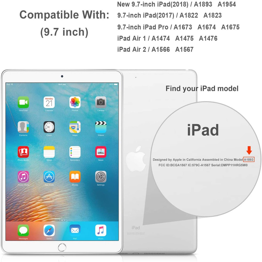 Kính cường lực cho Ipad Mini54321 Ipad 2 3 4 6th 7th 8th 10.2 Air3 Air4 10.9 Pro 9.7"10.5" air2 pro11