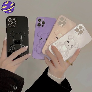 Ốp điện thoại hình con gấu thích hợp cho IPhone 13 12 11 Pro X Xs Max 7 8 Plus