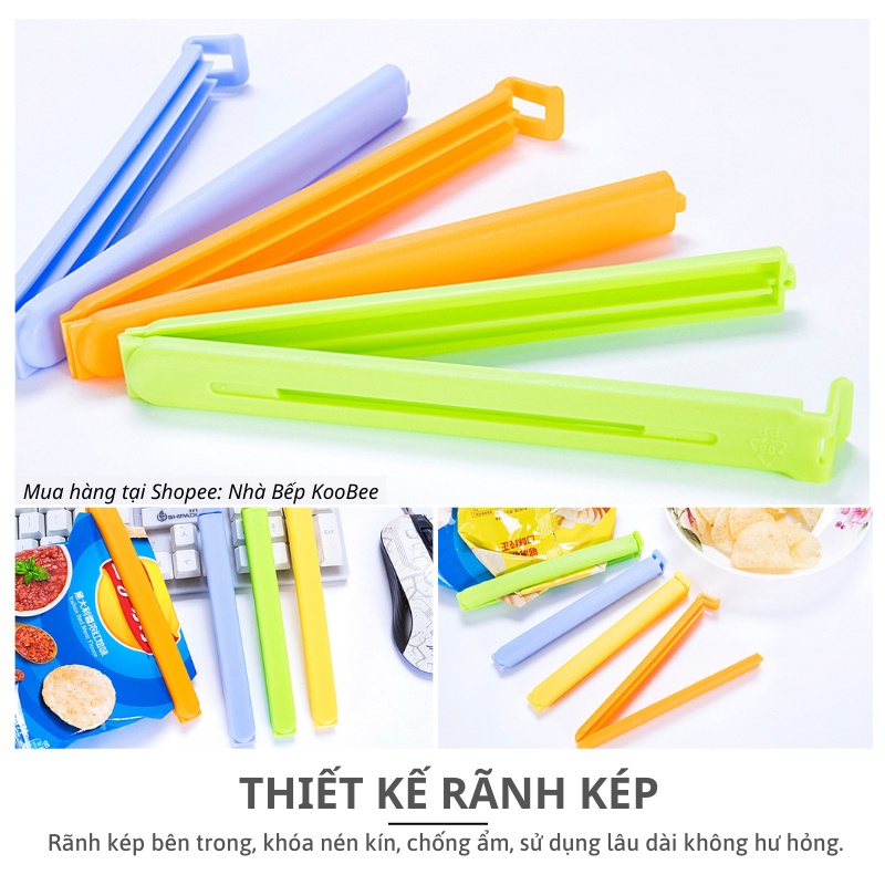 Thanh kẹp miệng túi chống ẩm mốc, chống mùi tủ lạnh bảo quản thực phẩm đồ ăn tiện dụng KooBee (BA06)