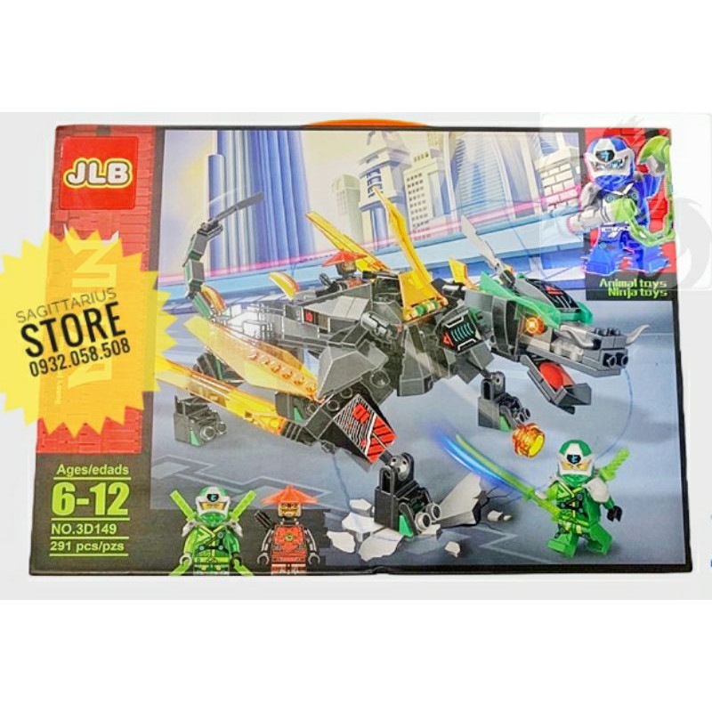 Lego JLB 3D149 Lắp Ráp Robot Rồng Đất Ninjago