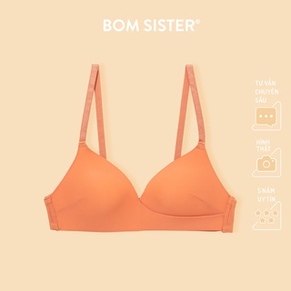 Áo lót mút mỏng thun lạnh không gọng vạt chéo màu trơn nâng ngực tư nhiên BOM SISTER A235