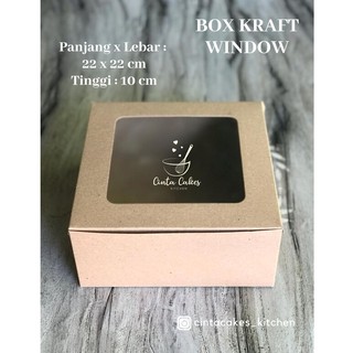 Hộp kraft Cửa Sổ 22X22X10 cm