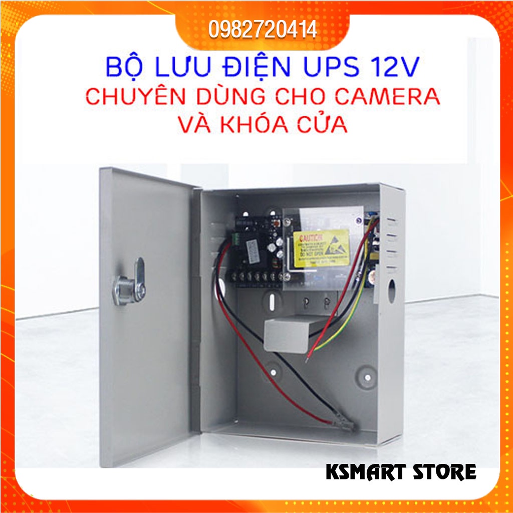 BỘ LƯU ĐIỆN UPS 12V 5A chuyên dùng cho camera và kiểm soát ra vào / UPS DỰ PHÒNG
