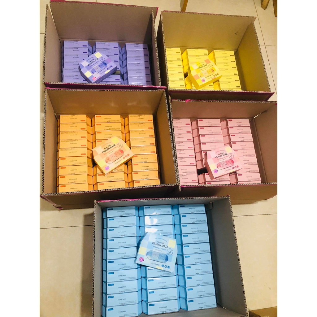 Mặt nạ dưỡng trắng da  Banobagi Vitamin Mask miếng 30 ml Bản Mới 2022 cấp ẩm làm mờ vết thâm tăng collagen