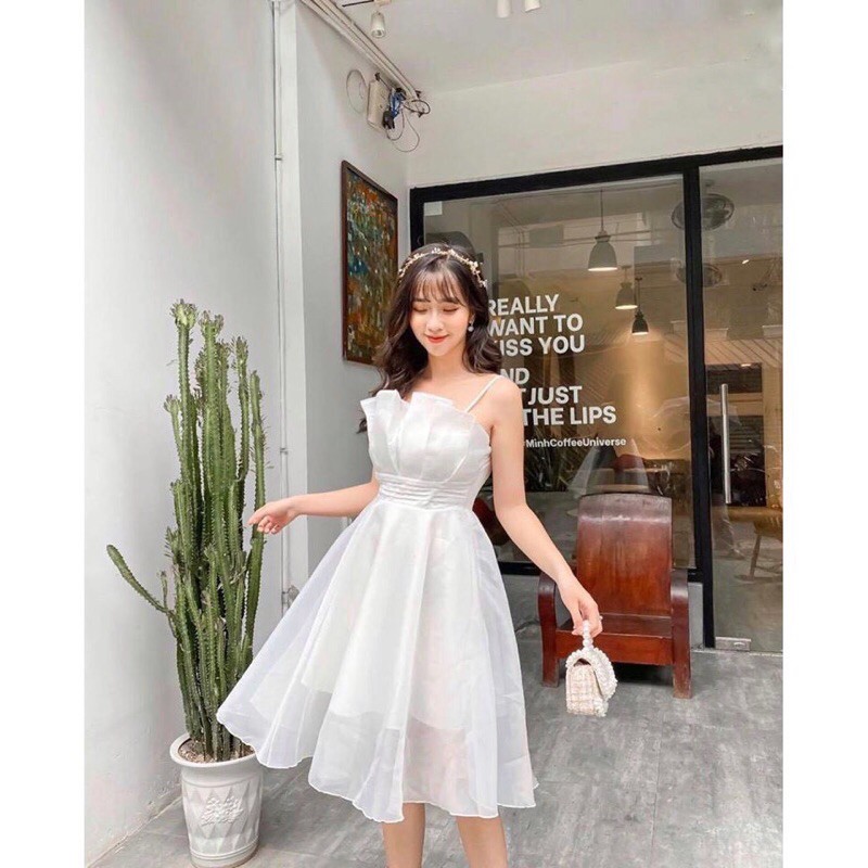 Đầm công chúa dự tiệc BlaPink thiết kế xếp li dáng xòe - CHAMY DRESS T183 | BigBuy360 - bigbuy360.vn