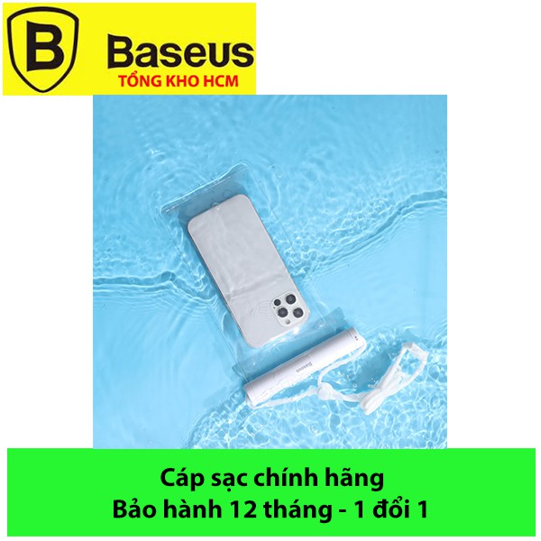 Túi chống nước cho điện thoại Baseus nắp trượt chuẩn IP X8 - Baseus Waterproof Bag ( for under 7.2 inch SmartPhone)