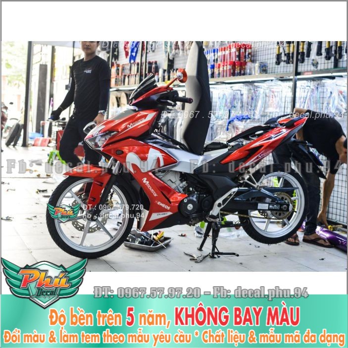 Tem rời Winner X Movistar Trắng đỏ (B) -1