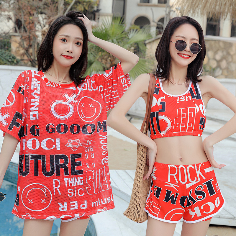 Bộ Đồ Bơi 3 Mảnh In Họa Tiết Thời Trang Cho Nữ | BigBuy360 - bigbuy360.vn