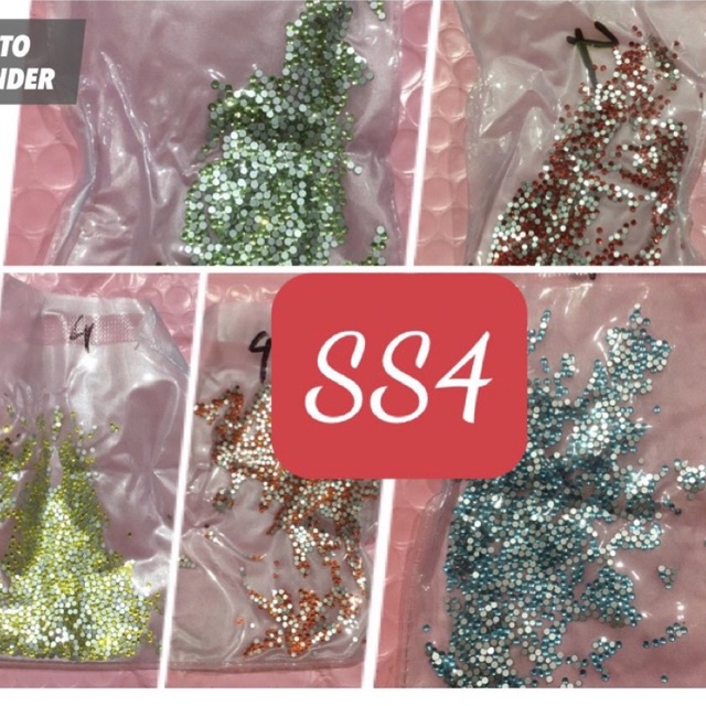 Đá nail SS4 đá chân bằng 1440v trang trí móng tay, phụ kiện ,dày dép, điện thoại thủ công.