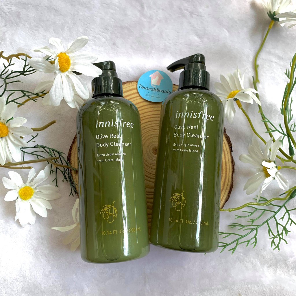 Sữa Tắm Dưỡng Ẩm Chuyên Sâu Innisfree Olive Real Body Cleanser 300ml