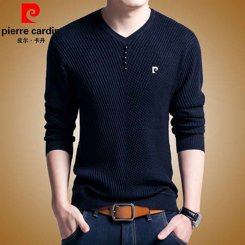 PIERRE CARDIN Áo Len Nam Dài Tay Cổ Tròn Thời Trang Hàn | BigBuy360 - bigbuy360.vn