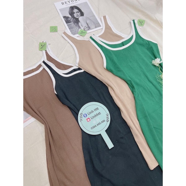 VÁY BODY SÁT NÁCH DÁNG NGẮN LEN TĂM ULZZANG