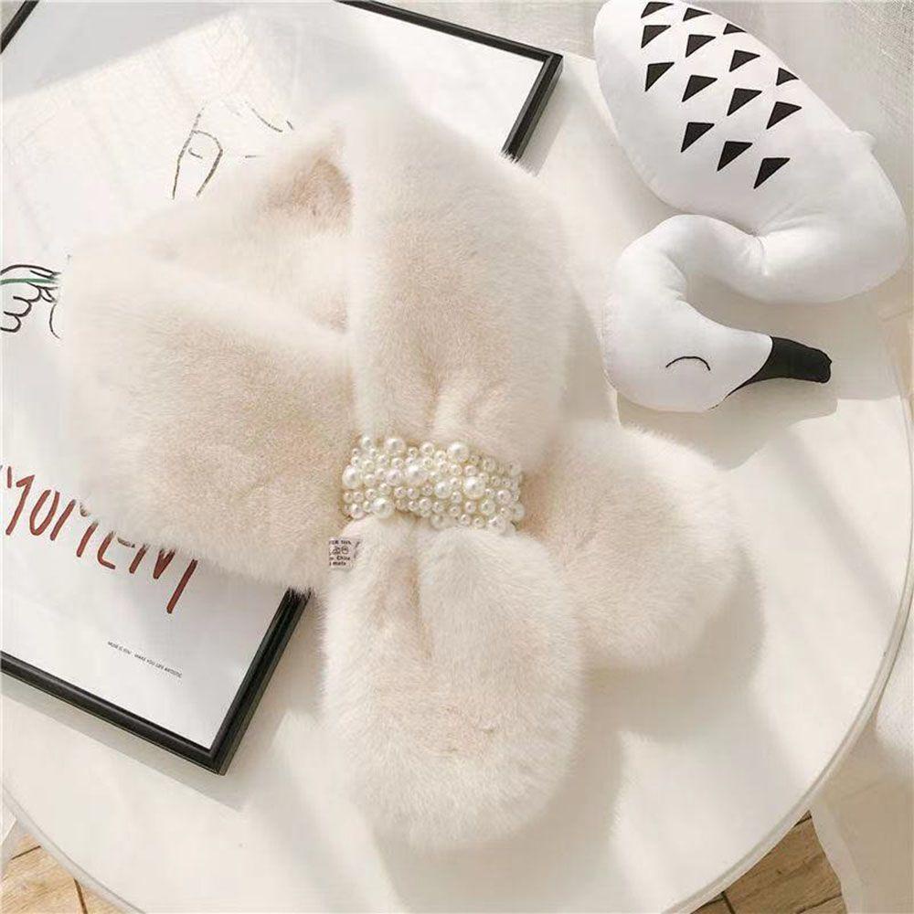 Khăn Choàng Cổ Bằng Lông Thỏ Nhân Tạo Dày Dặn Ấm Áp