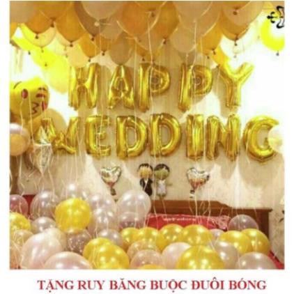 [FREESHIP 20K] Bóng chữ Happy Wedding - trang trí Đám cưới Tân Hôn