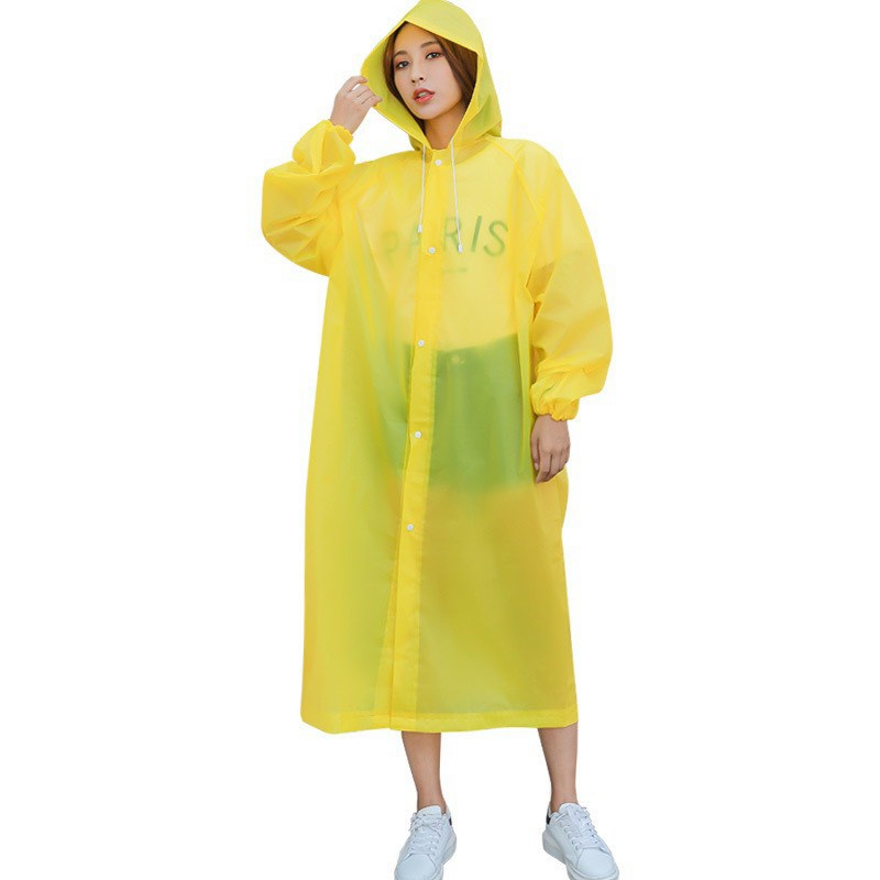 Áo mưa khoác măng tô -Trong suốt chống thấm tốt - Thời trang nữ - Bền,Rẻ&amp; Đẹp