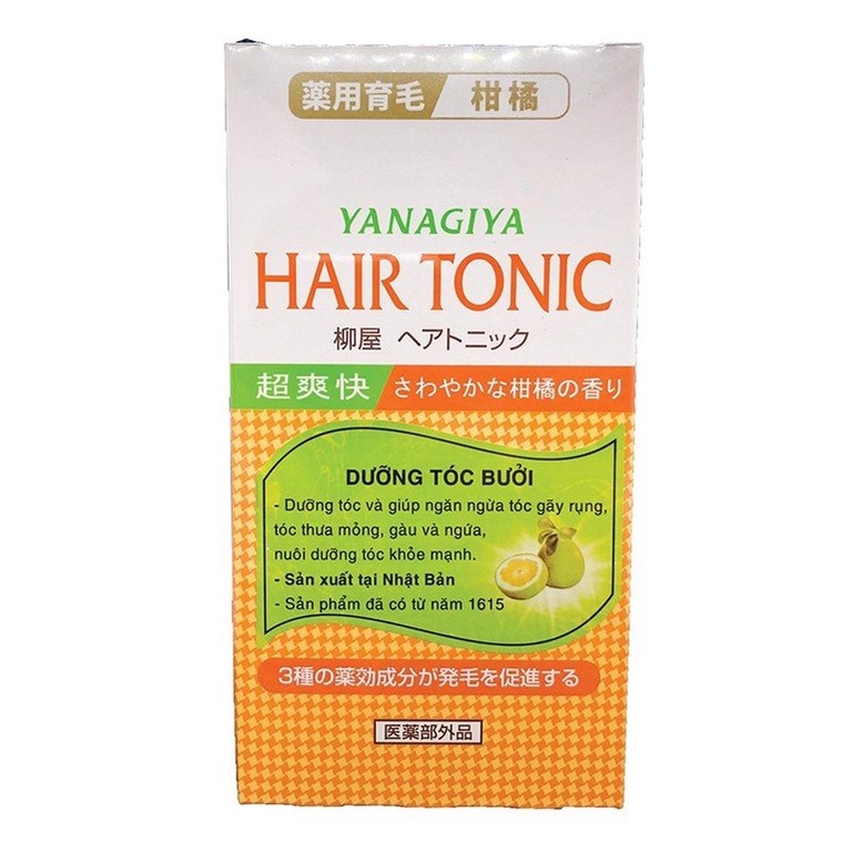 Tinh dầu bưởi dưỡng tóc Yanagiya Hair Tonic Citrus 240ML