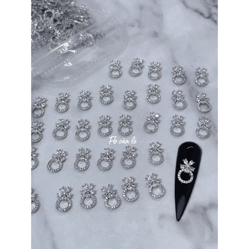 phụ kiện đá hình mẫu mới gắn móng tay nail 1 viên