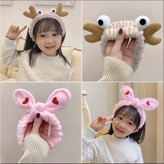 Băng đô rửa mặt trang điểm chống trượt bằng vải dễ thương