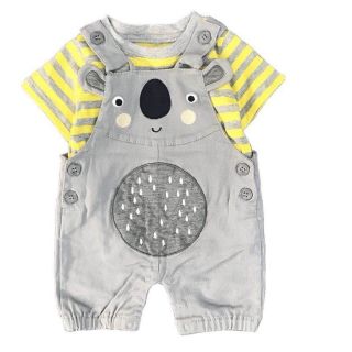 Set 2pcs carter's bé trai gấu xám đáng yêu 3m-24m