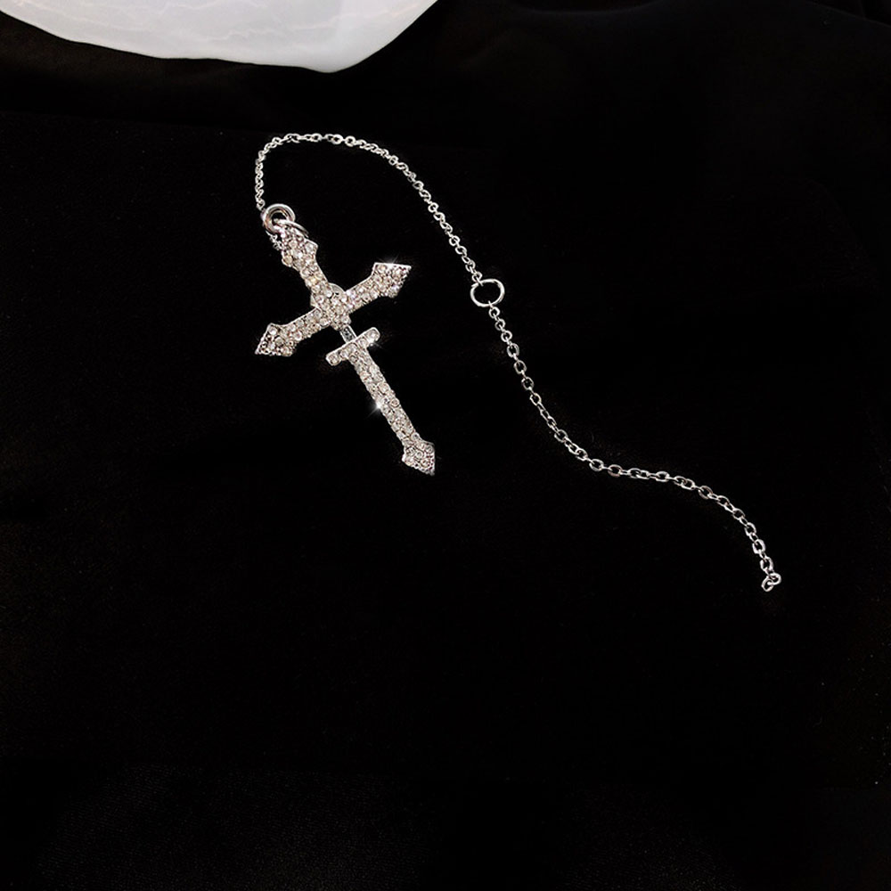 Khuyên Tai Dài Hình Thánh Giá Phong Cách Cổ Điển Thanh Lịch Dành Cho Nữ