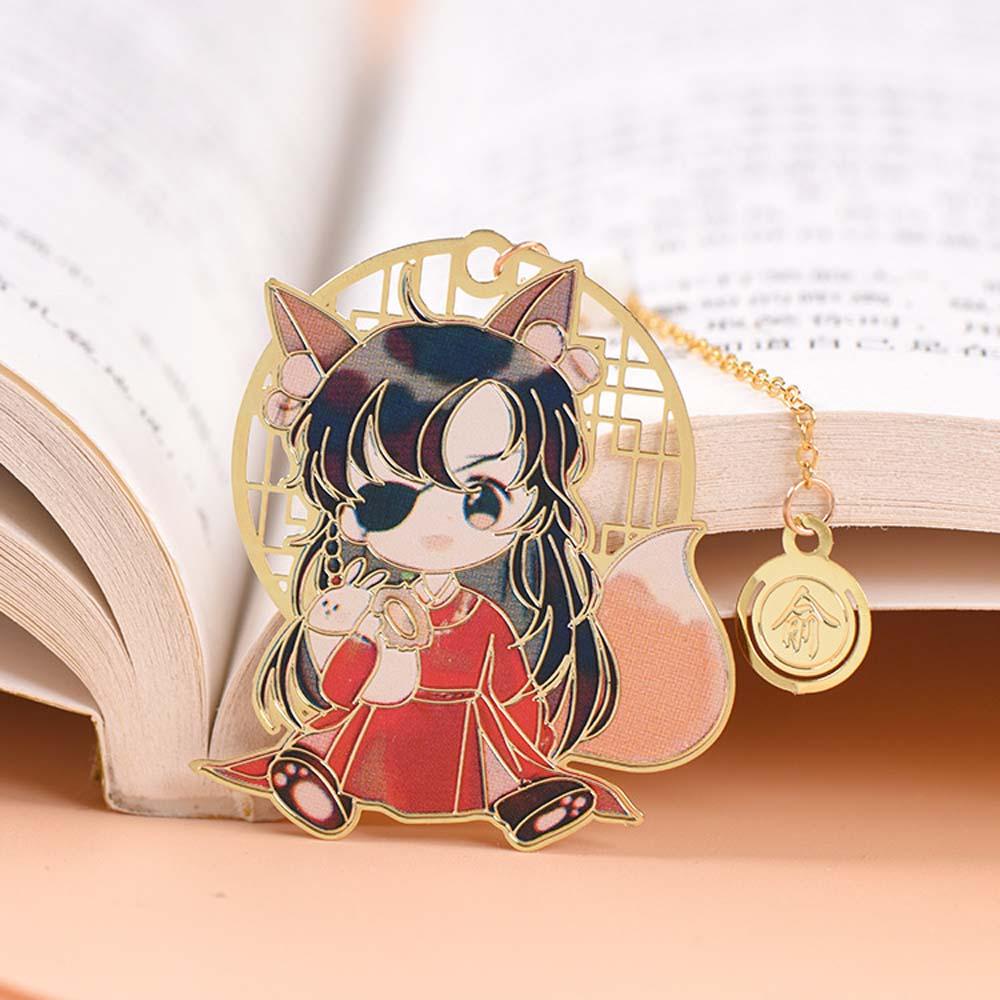 PEWANY Tian Guan Ci Fu Mặt Dây Chuyền Tua Rua Rỗng Đánh Dấu Sách Hua Cheng