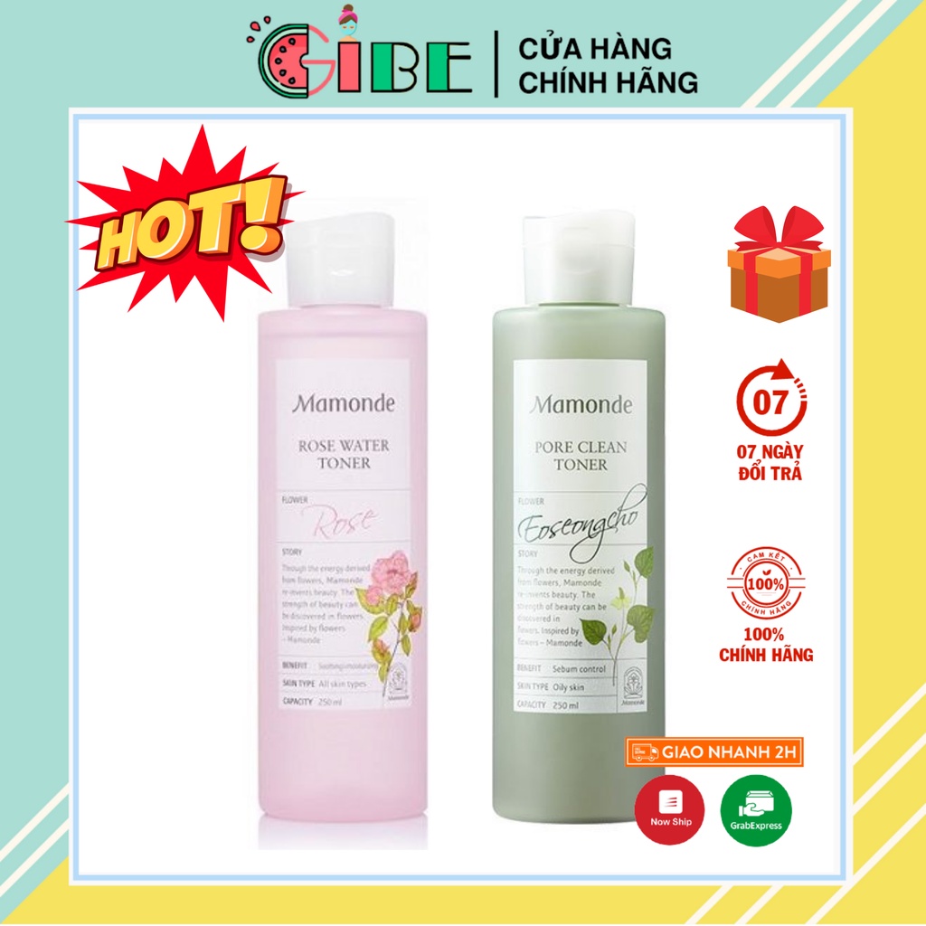 Nước hoa hồng Mamonde Hoa Hồng Diếp Cá 250ml