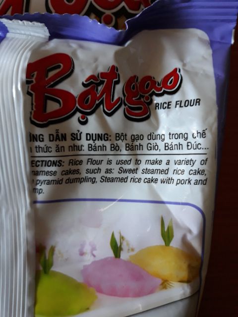 Bột gạo nguyên chất 100% làm bánh bèo _ gói 400gr