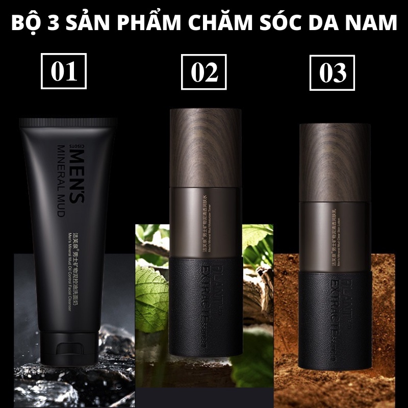 Bộ 3 sản phẩm chăm sóc da nam cao cấp Men's