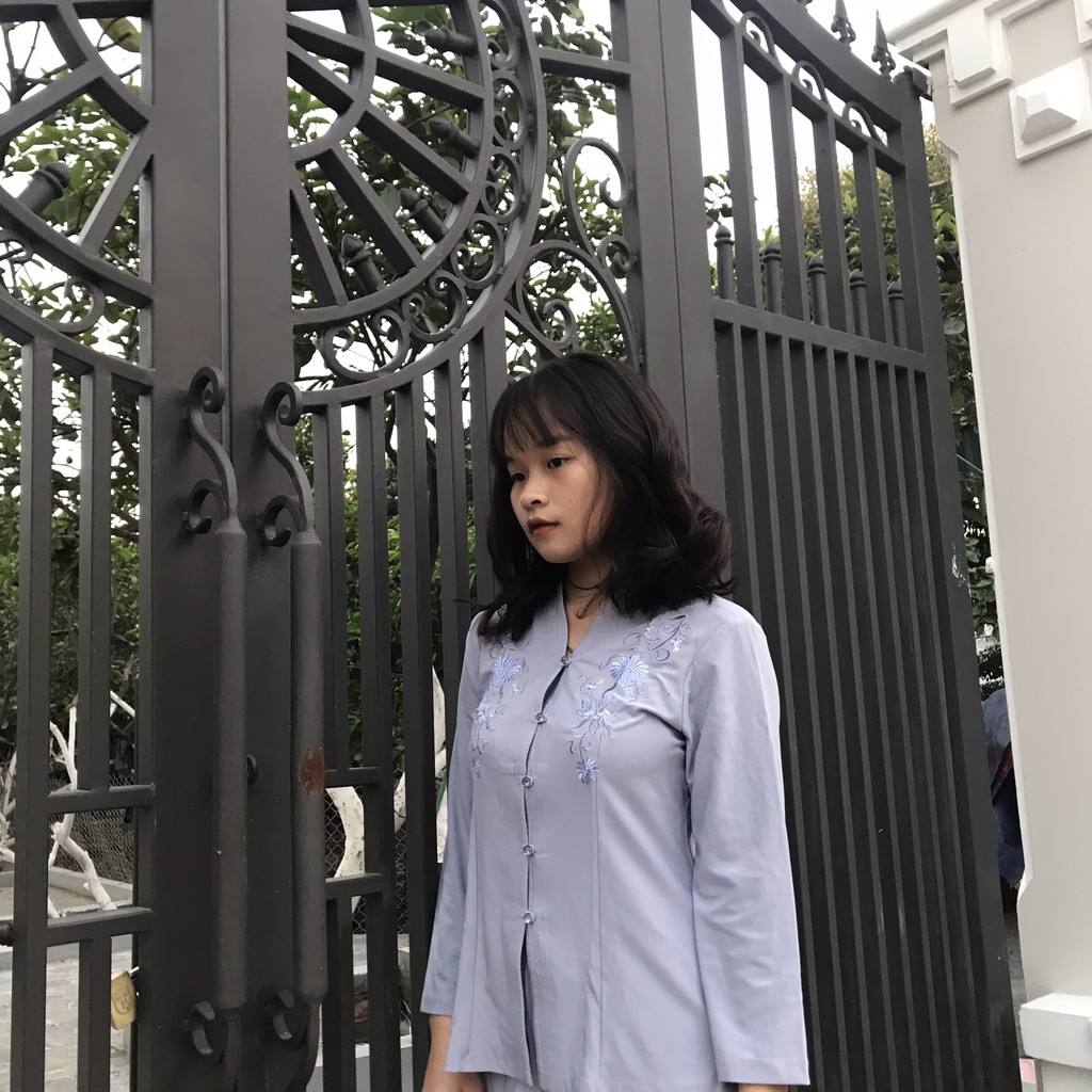 bộ thun ngắn - bộ lam đi chùa