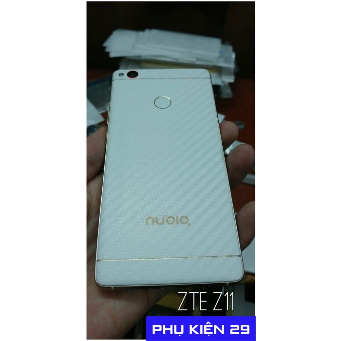 [ZTE Z11] Dán lưng 3D vân Cacbon - Carbon