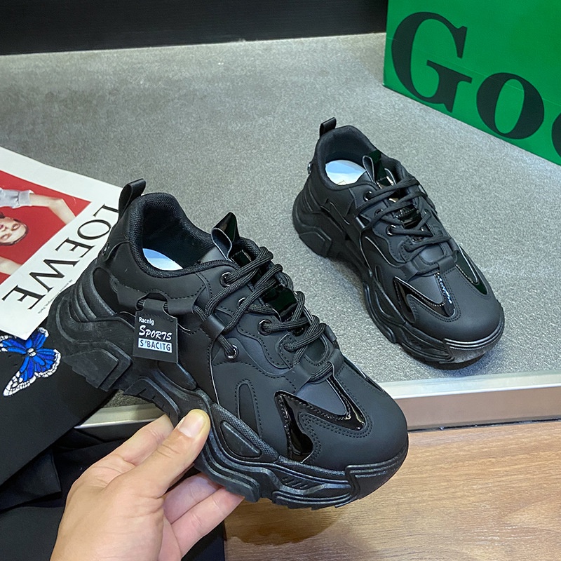 Giày thể thao đế dày thời trang mùa đông Hàn Quốc mới 2021 năng động cho nữ